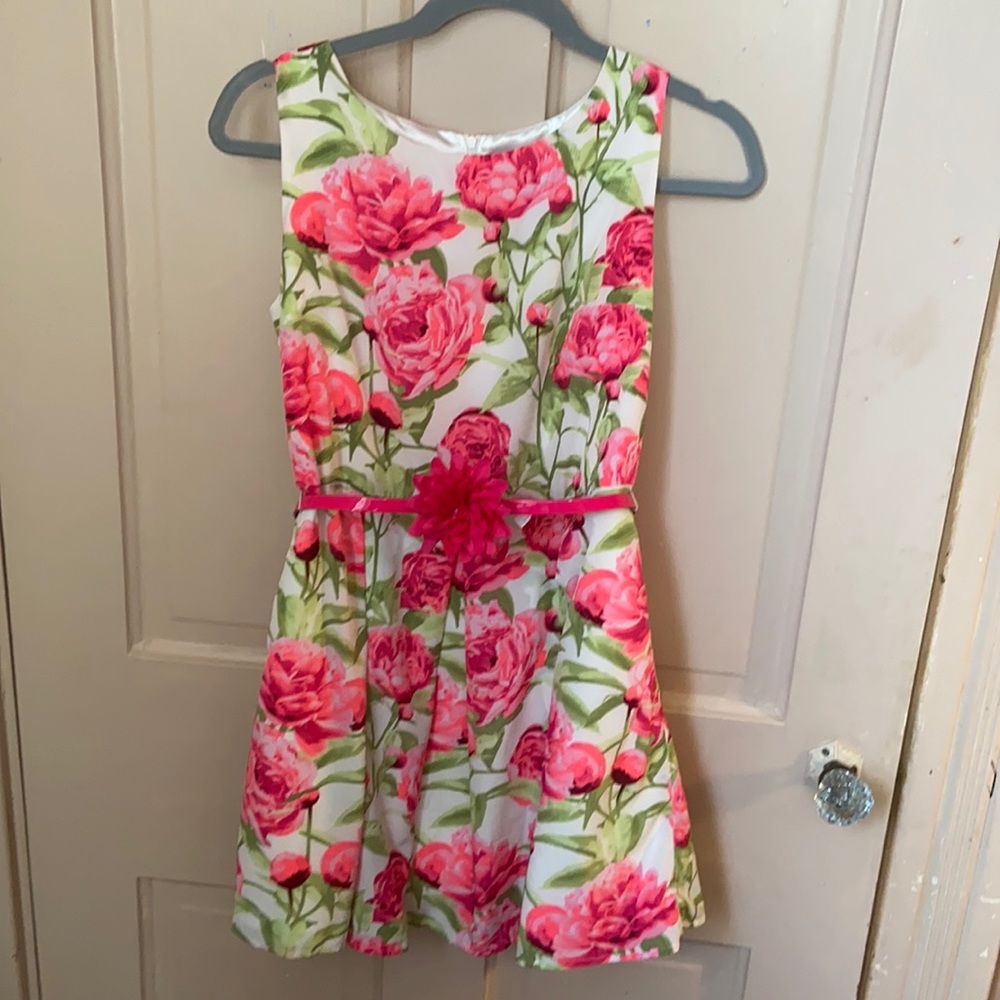Children’s Place dress with pink roses 16